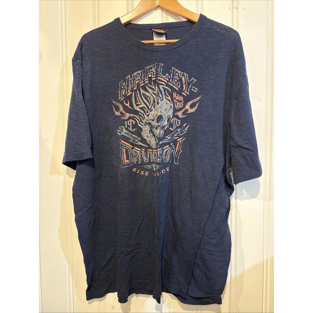Lot of 6 Harley Davidson Mens 3XL Short Sleeve Graphic T-Shirts Soft Lightweight - Picture 2 of 9